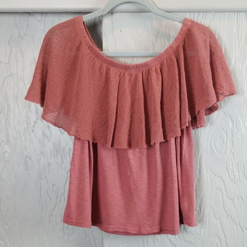 🖤 5/$20 🖤 LA MADE mauve/rose top